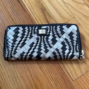 Cole Hahn Black + White Wallet
